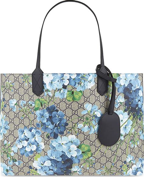 gucci blooms blue tote|gucci bloom make up bag.